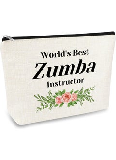 Zumba Instructor Gifts Zumba Gift for Women Makeup Bag Zumba Teacher Appreciation Gift Zumba Dance Fitness Gift Thank You Gift for Zumba Teacher Coach Instructor Cosmetic Bag Travel Toiletry Bag