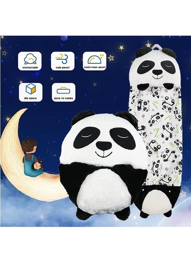 LENND Kids Sleeping Bag With Pillow, Soft And Warm Large Childrens Sleeping Bag For Girls And Boys Camping, 2 In 1 Foldable Portable Fun Animal Play Pillow Napper Sleeping Bags For Kids Gift  - Image 2