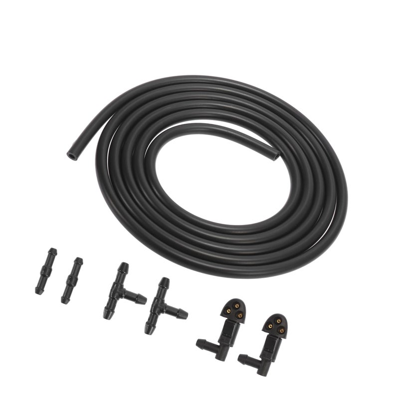 INFINAUTO 5pcs Front Windshield Washer Nozzles for Chevrolet Cruze 20092014 2 Meters Windshield Washer Hose with 2pcs Connectors Replaces 94556605 Stylish Design
