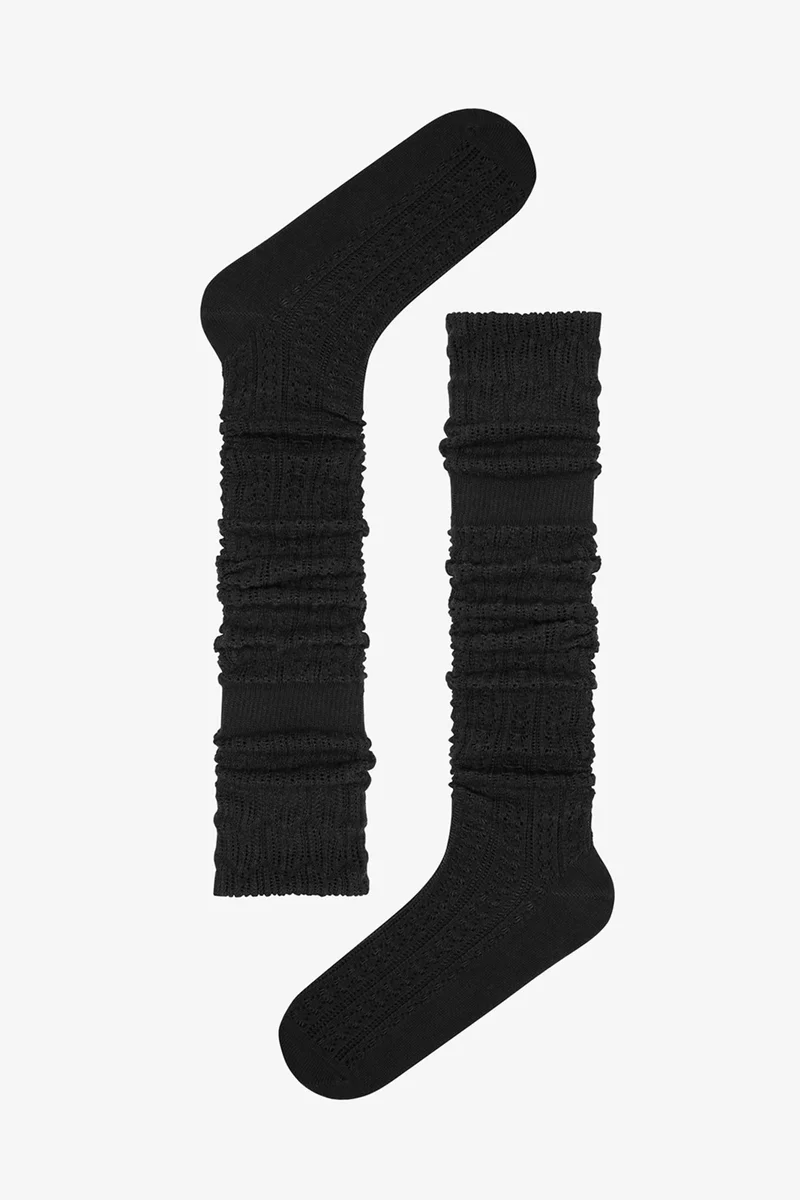 Penti PENTI Colosio Knee-High Openwork Pattern Cotton Socks
