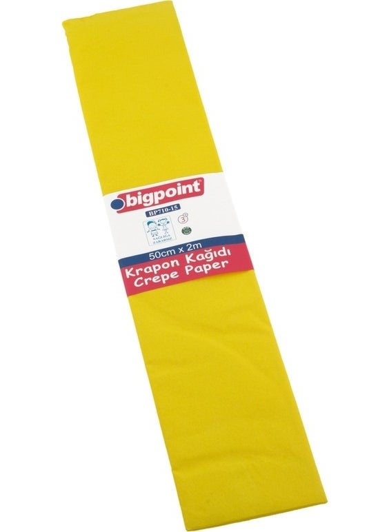 Bigpoint Crepe Paper Yellow 10 Pack 