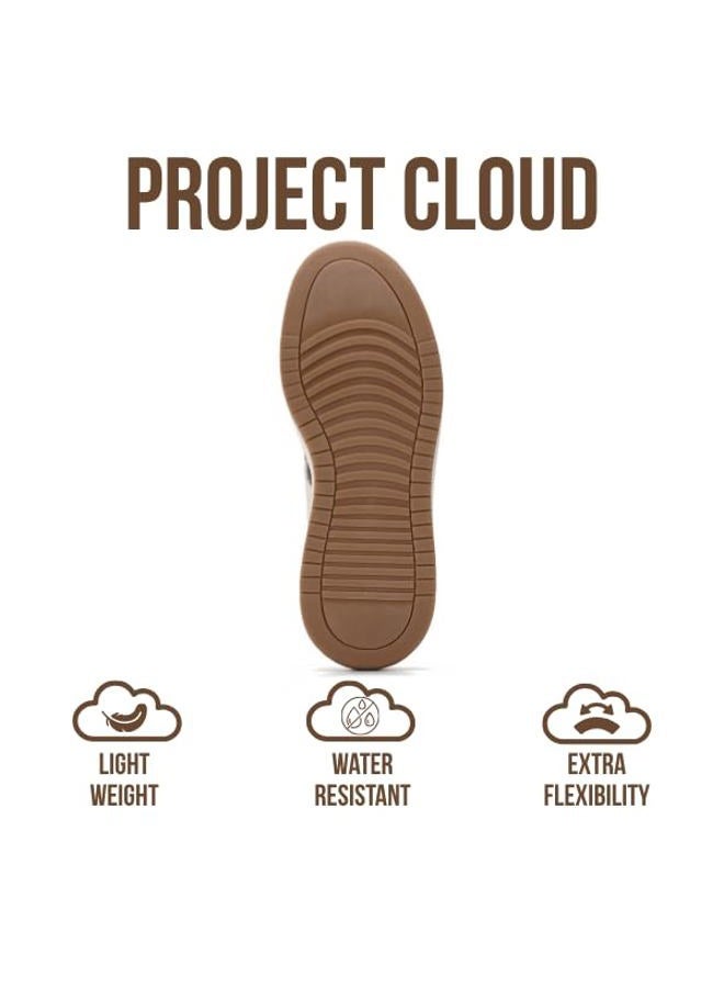 Project Cloud Platform Sneakers for Women - Lightweight Memory Foam Insole Womens Sneakers - Non-Slip Fashion Sneakers for Women Footwear - Women's Fashion Platform Shoes (Nita), Leopard, 7.5 - Image 4