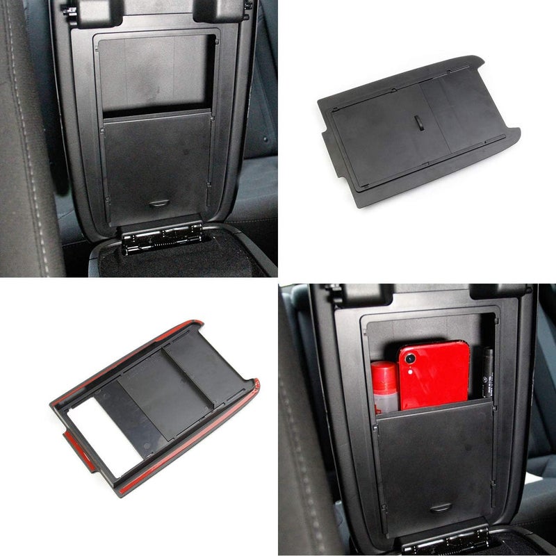 crosselec Center Console Organizer Insert Tray Armrest Box Cover Hidden Drawer for Dodge Charger 2011-2021/Chrysler 300 2015-2021 - Image 4