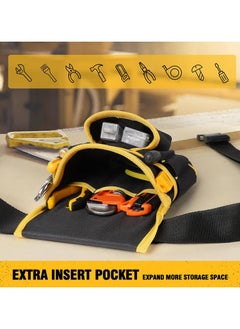Generic Tool Belt,26 Pocket Brown and Black Heavy Duty Construction Tool Belt, Quick Release Buckle Adjustable Tool Pouch for Electrician,Carpenter,Construction  - Image 5