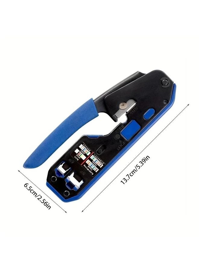 Beginner RJ45 Cat5 Cat6 Crimper Tool Multifunctional Network Cable Crimping Pliers Wire Stripper - Image 3