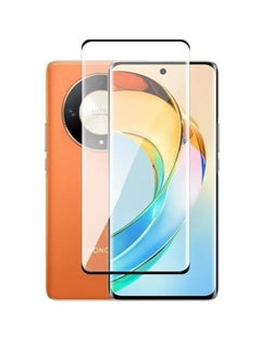 ماركة غير محددة واقي شاشة لهاتف Honor X9b، واقي شاشة من الزجاج المقسى، حماية فائقة الدقة، مقاوم للخدش، بدون فقاعات، صلابة 9H، طبقة تغطية كاملة باللون الأسود  - Image 3