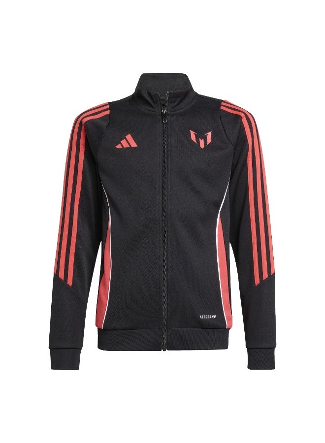 Adidas Messi Jkt Y Black Football Track Tops For Junior 5-6Y  - Image 1