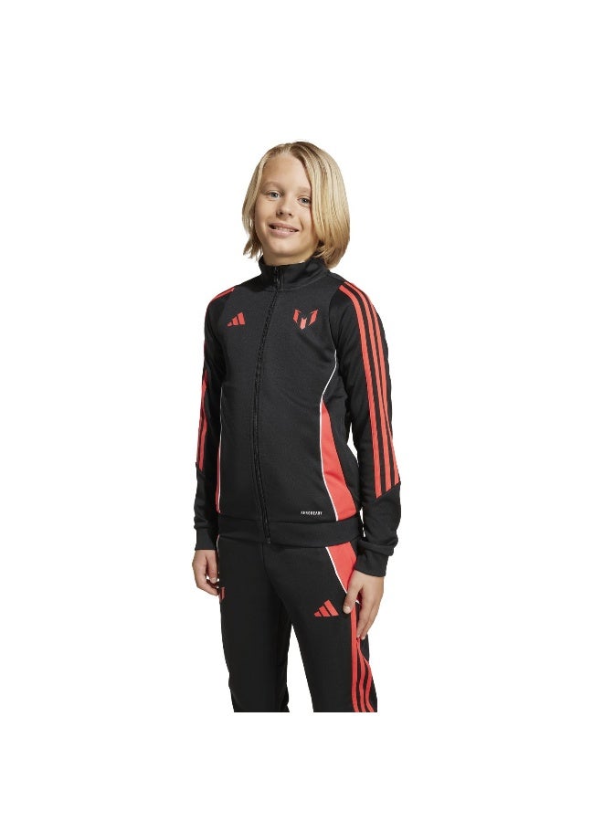 Adidas Messi Jkt Y Black Football Track Tops For Junior 5-6Y  - Image 2