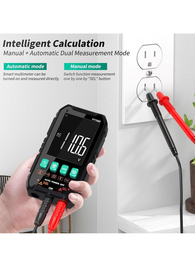 Generic Digital Multimeter, Compact Intelligent Multi Tester, NCV Electrical Tester, True RMS 4000 Counts, LCD, Overload Protection, Auto-Ranging, Electric Tools for Househould Outlet, Automotive Battery Test  - Image 4