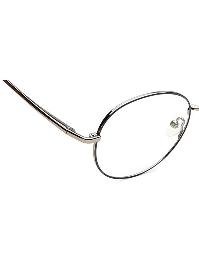 فاستراك نظارات طبية دائرية بإطار رمادي - Image 5