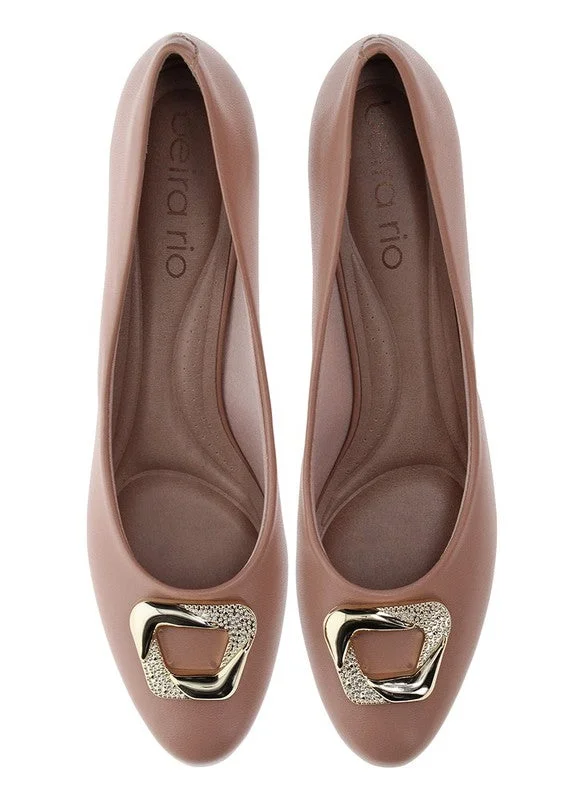 Beira Rio Nude BEIRA RIO Low Heel Shoes For Ladies for Women | Best Price UAE