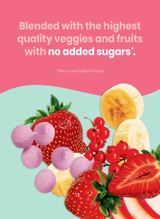 Amara أمارا سموذي ميلتس - توت أحمر مختلط - وجبات خفيفة للأطفال مصنوعة من الفواكه والخضروات - وجبات خفيفة صحية للأطفال في صندوق غداء أطفالك - ميلتس زبادي نباتي عضوي - 6 أكياس قابلة لإعادة الإغلاق - Image 4