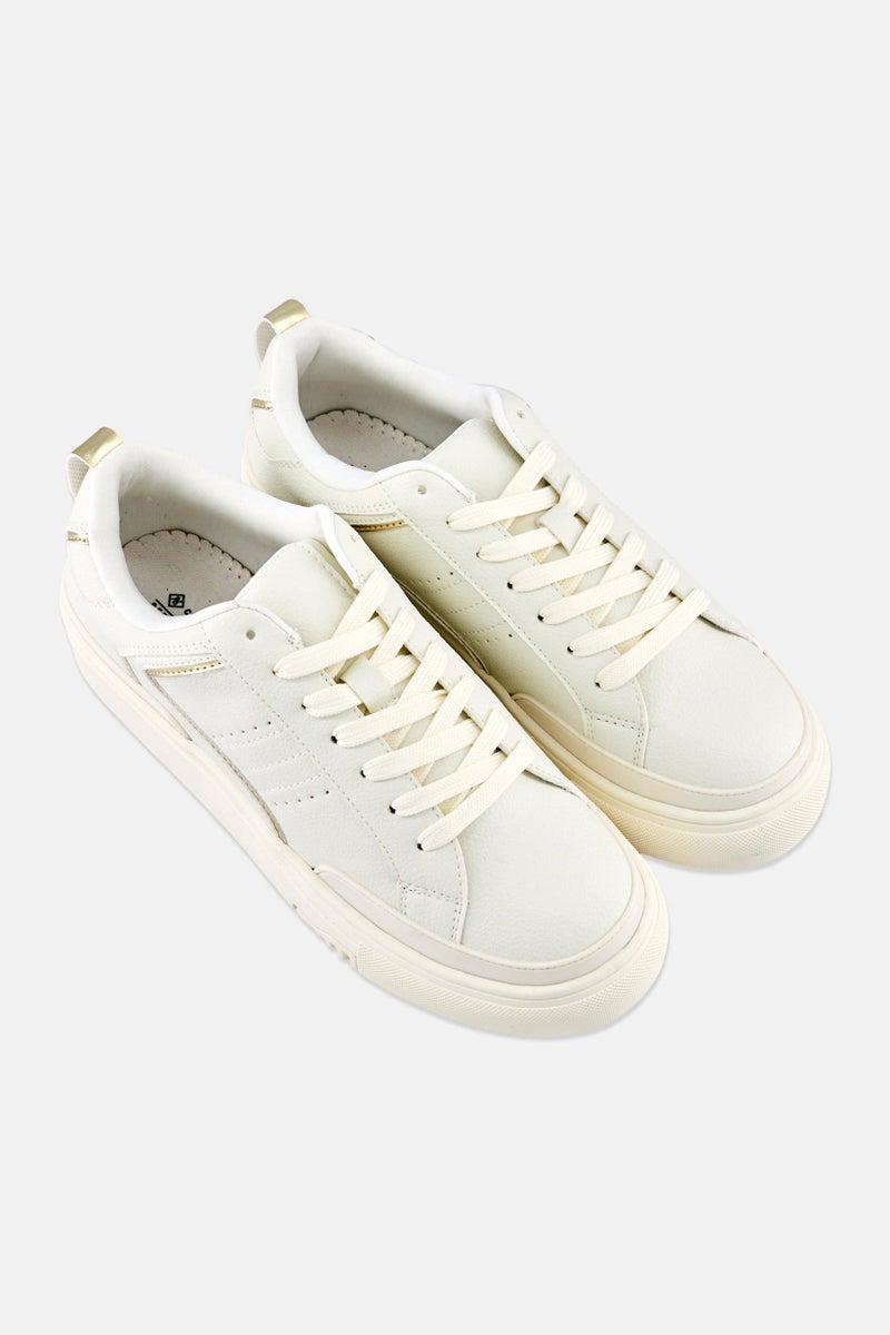 CALL IT SPRING Women Tempest Lace Up Sneakers, White - Image 3
