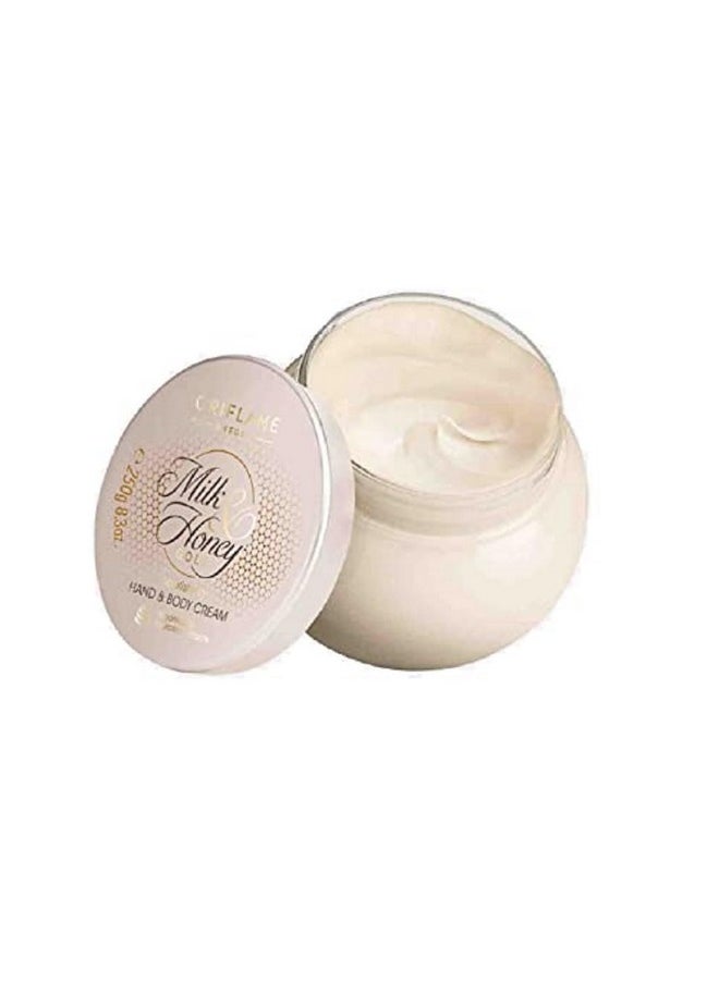 Oriflame - Sweden Milk And Honey Gold Nourishing Hand And Body Face Moisturizer And Day Cream - 250 Ml - Aniq - Image 1