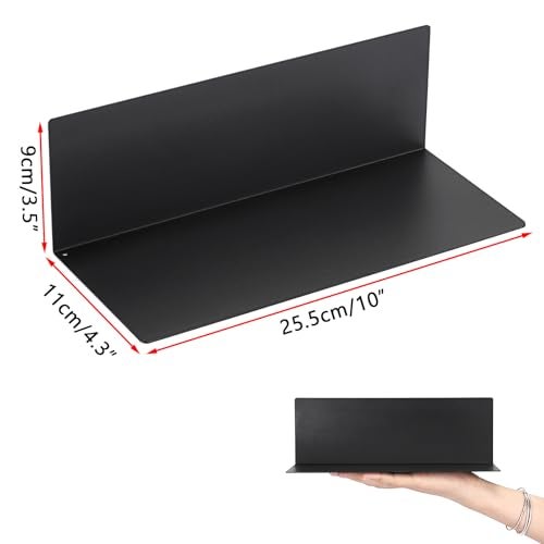 Kokone 6 Pack Magnetic Pegboard Shelves for Storing or Displaying, 10x4.3 Inch Flat Display Shelves for Pegboard, Wall Pegboard Shelves Accessories Steel Tray for Garage Workshop Craft Room Organizer - Image 2