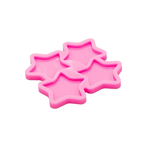 Angel Wings Star Shape Silicone Resin Molds 1.7 inches 4-Cavity Silicone Mould for DIY Epoxy Resin Casting Jewelry Making Badge Reel Mold - Image 4