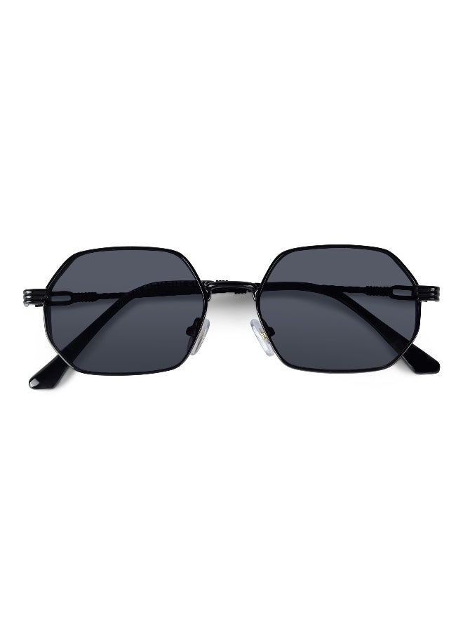 Woggles Ockhi Inspirit Black Hexagonal Sunglasses  - Image 3