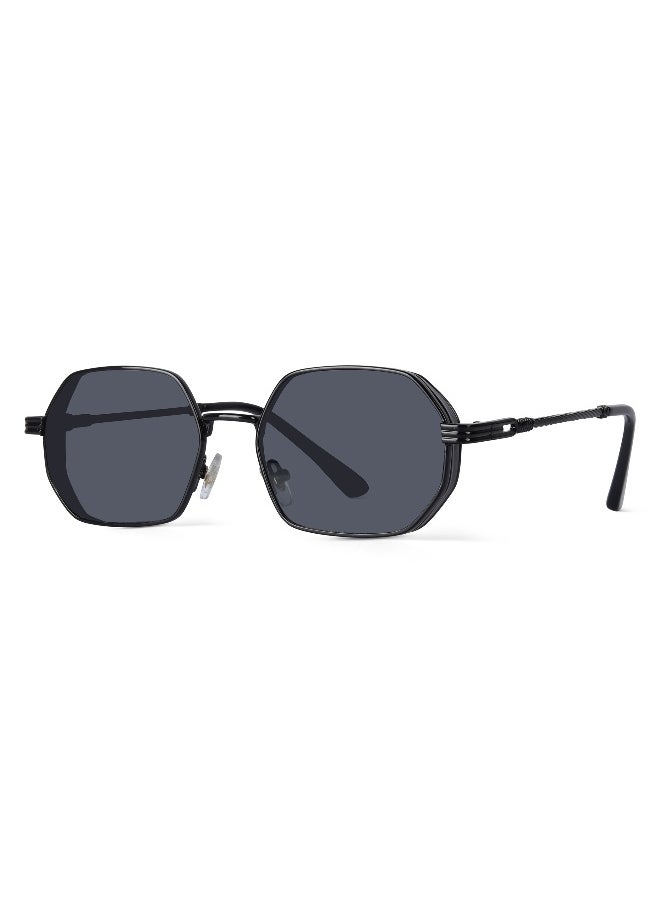 Woggles Ockhi Inspirit Black Hexagonal Sunglasses  - Image 5