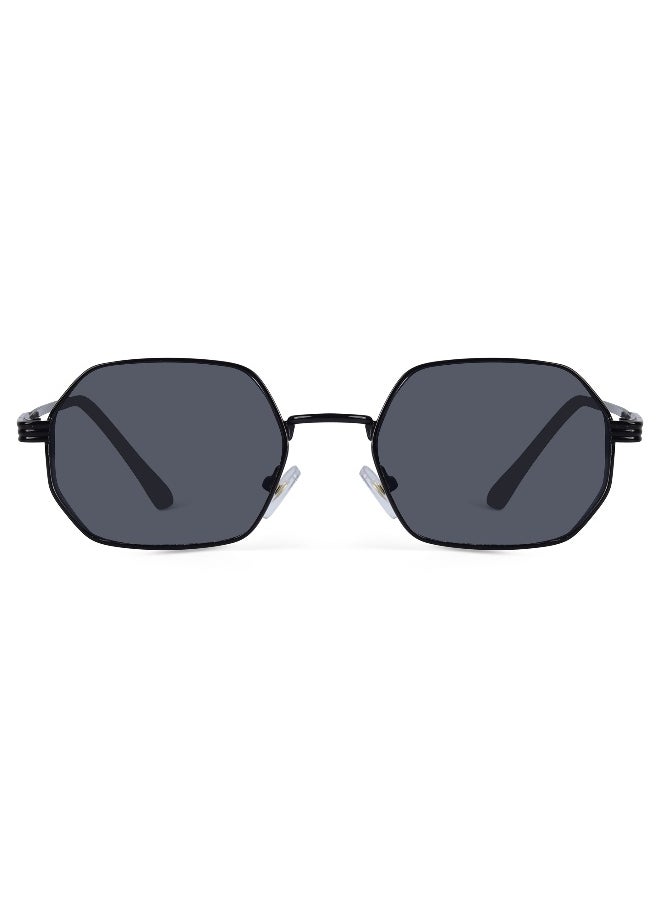 Woggles Ockhi Inspirit Black Hexagonal Sunglasses  - Image 4