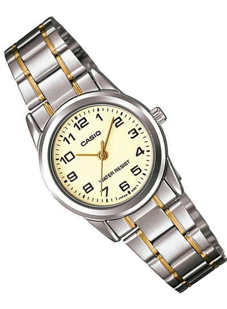 Casio Women Watch Analog Gold Dial Stainless Steel Band LTP-V001SG-9BUDF - Image 3