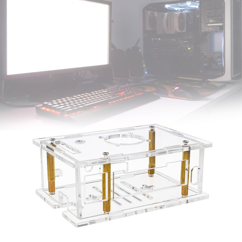 Clear Acrylic Case With Fan For RV2 Cooling Fan Protective Cover Thermal Management Electronics Project Shell - Image 3