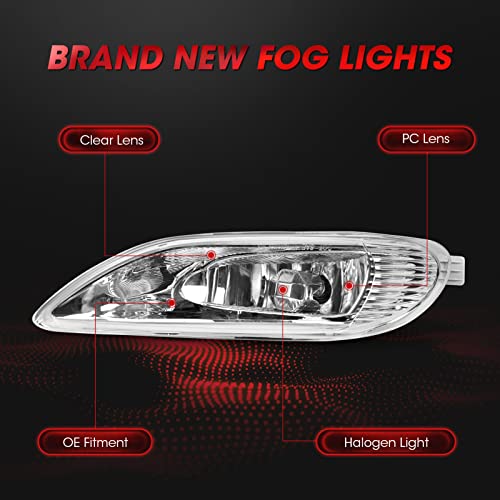 WEZEMLIGHT Fog Lights Compatible with 2002-2003 Toyota Solara 2005-2008 Toyota Corolla 2002-2004 Toyota Camry With 9006 12V 55W Halogen Bulbs Included Switch And Wiring Kit -1 Set - Image 3