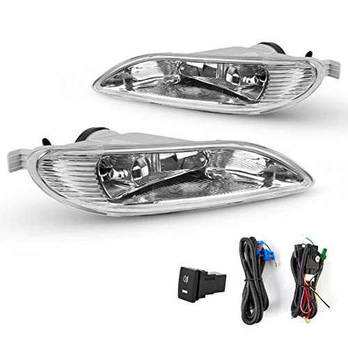 WEZEMLIGHT Fog Lights Compatible with 2002-2003 Toyota Solara 2005-2008 Toyota Corolla 2002-2004 Toyota Camry With 9006 12V 55W Halogen Bulbs Included Switch And Wiring Kit -1 Set - Image 1