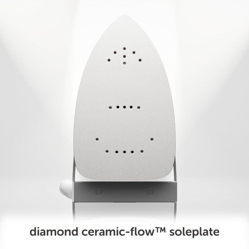 oliso M3Pro Project Steam Iron with Solemate â€“ 1000W Ceramic Soleplate Iron and LED Light for Sewing, Quilting, Crafting, and Travel â€“ Coral - Image 4