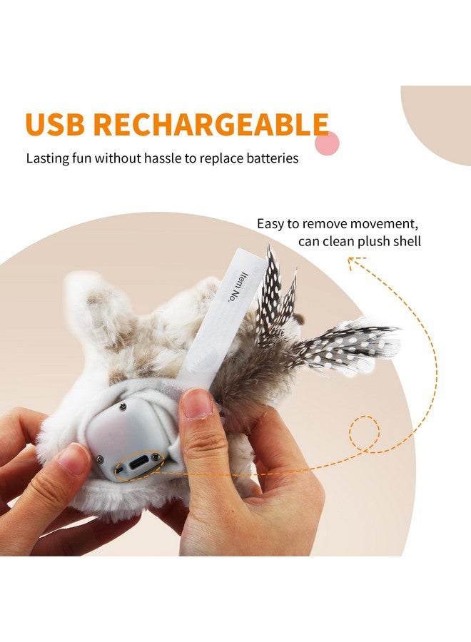 PETGEEK Gigwi Flappy Bird Cat Toy For Indoor Cats, Rechargeable Lifelike Sandpiper Interactive Flapping Bird Cat Toy Tweet, Flapping Wings & Lively Chirping, Catnip Toys For Kitten, Touch Activated (Prince) - Image 5