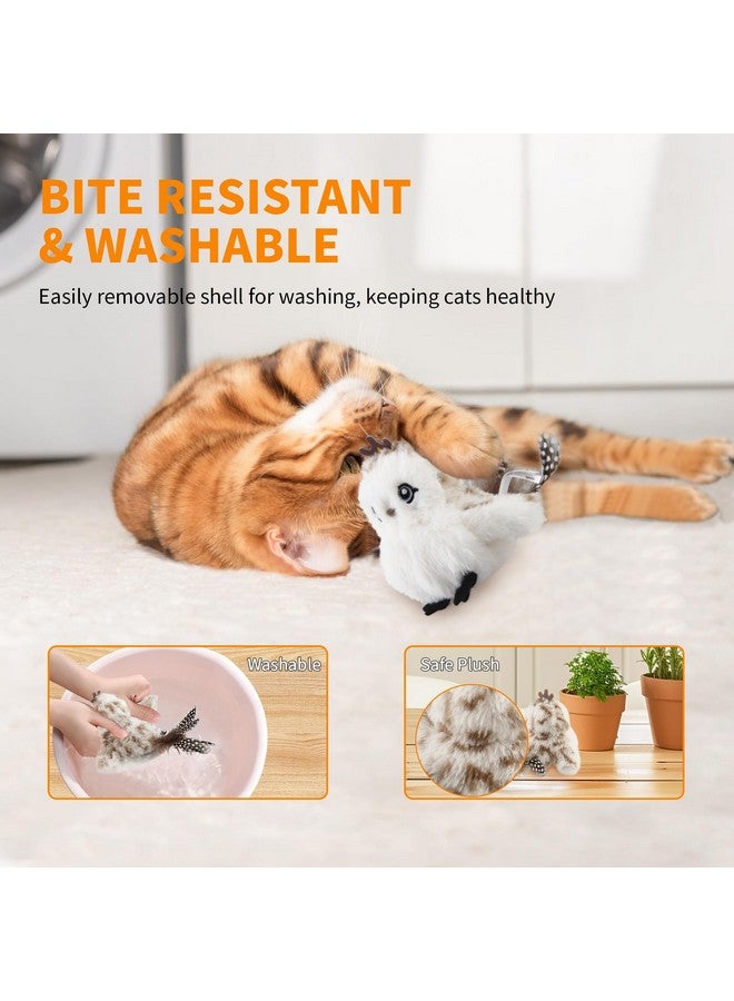 PETGEEK Gigwi Flappy Bird Cat Toy For Indoor Cats, Rechargeable Lifelike Sandpiper Interactive Flapping Bird Cat Toy Tweet, Flapping Wings & Lively Chirping, Catnip Toys For Kitten, Touch Activated (Prince) - Image 4