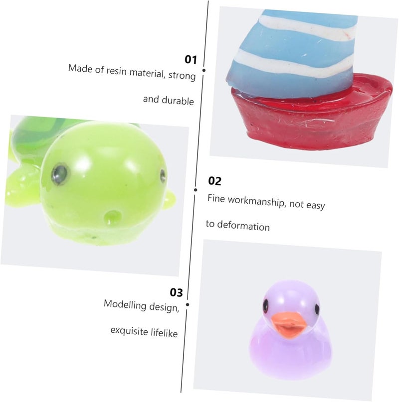 40pcs Aquarium Landscaping Decors Resin Fish Tank Supplies Miniature Ornaments for Goldfish Betta Fish Tanks - Image 4