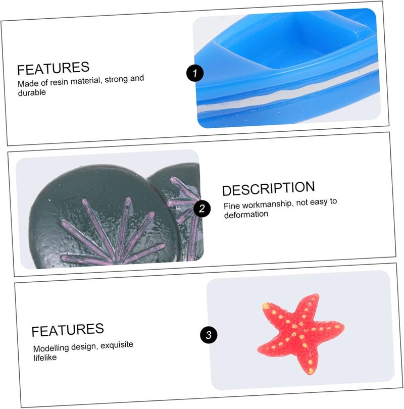 40pcs Aquarium Landscaping Decors Resin Fish Tank Supplies Miniature Ornaments for Goldfish Betta Fish Tanks - Image 3