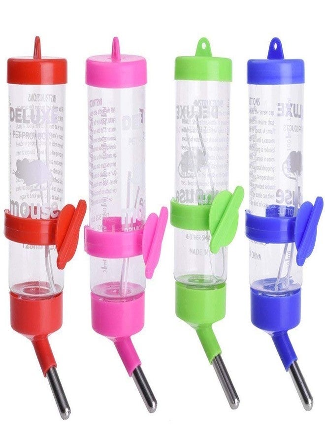 KittuPet زجاجة ماء معلقة من KittuPet، موزع مياه، مانعة للتنقيط، مانعة للتسرب، مناسبة للهامستر، خنزير غينيا والأرنب (متعددة الألوان) (250 مل) - Image 3