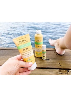 Babo Botanicals Zinc Sunscreen Lotion SPF 30 with 100% Mineral Actives, Non-Greasy, Water-Resistant, Fragrance-Free, Vegan, For Babies, Kids or Sensitive Skin, Clear, 3 Fl Oz  - Image 5