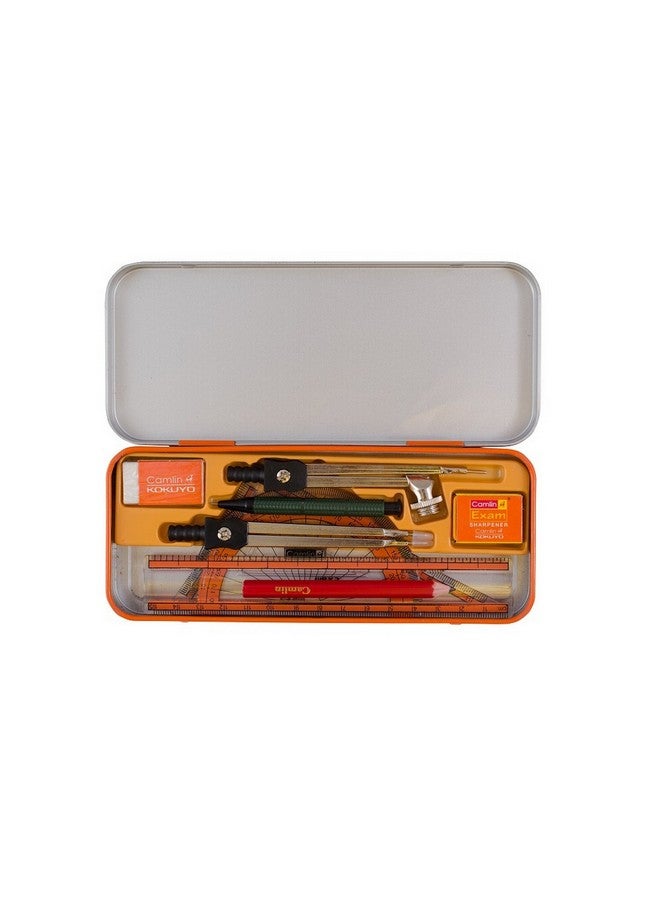 Camlin Plastic Kokuyo Exam Mathematical Drawing Instruments, Clear - Image 2