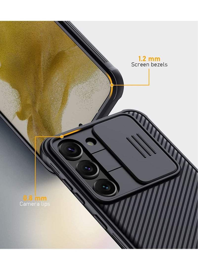 حافظة لهاتف Galaxy S23 Plus 5G، حماية للكاميرا مع غطاء كاميرا منزلق، حافظة واقية نحيفة وأنيقة لهاتف Samsung Galaxy S23 Plus - Image 5