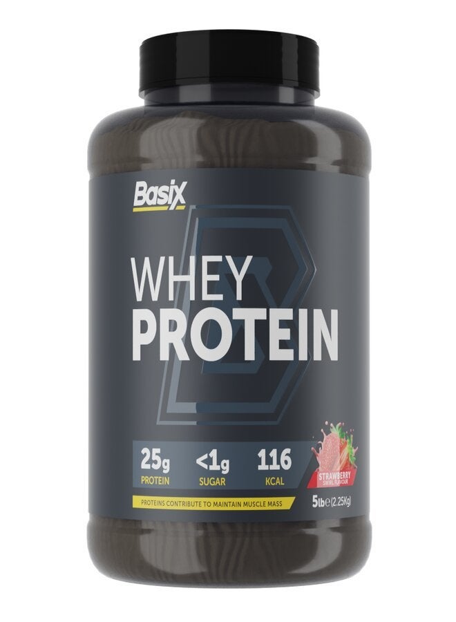 Basix Exclusive Bunde Offer - Whey Protein Strawberry Swirl 5Lb and Pure Creatine Unflavored 500 Gm - Image 2