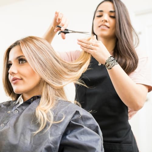 Infinity Collection Hair Stylist Bracelet – Black and Silver Braided Wrap Bracelet with Rhinestone Infinity, Pearl Heart & Scissor Charms – Jewelry Gift for Hairdressers & Cosmetologists - Image 5