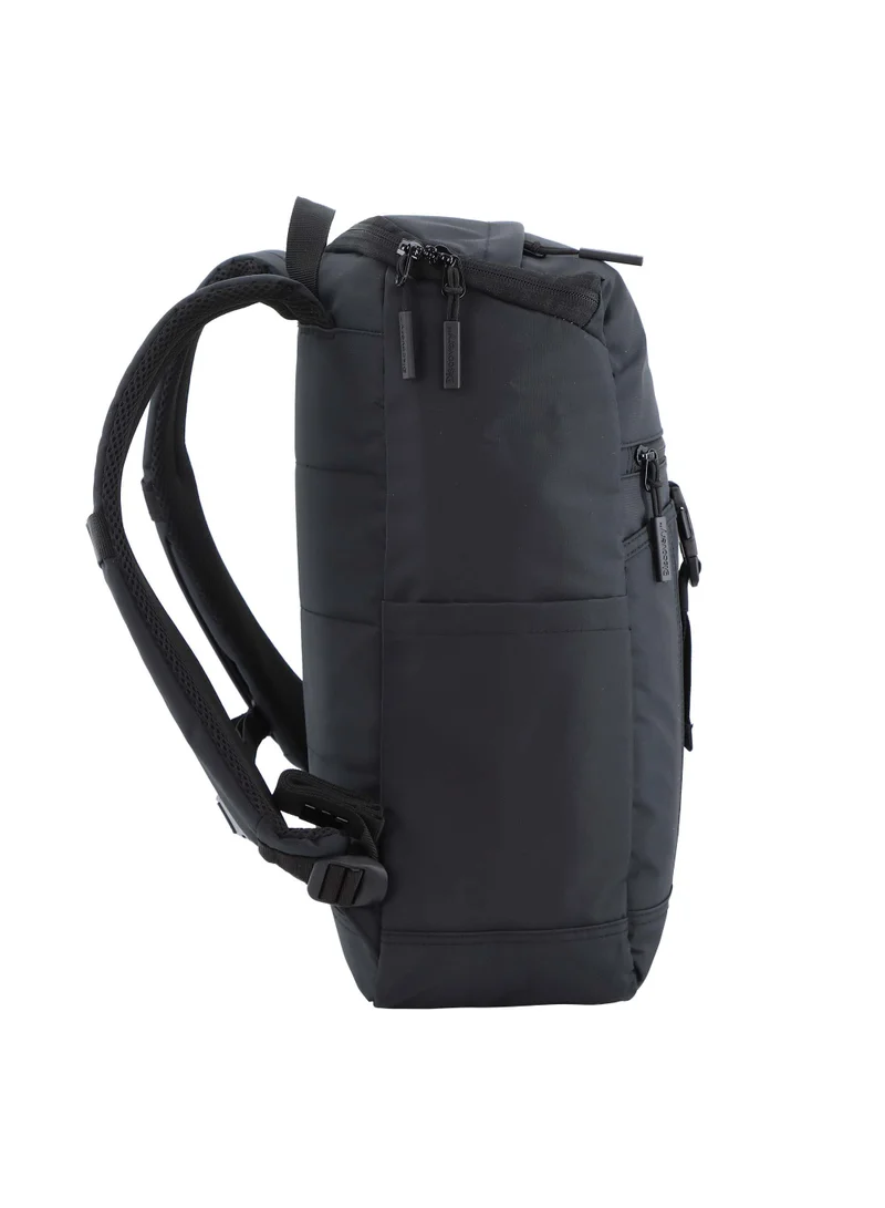ديسكفري Discovery SHIELD RPET Polyester Top Zip Open Laptop Backpack Black with Tablet Compartment, Casual Backpack 30L Large Capacity Laptop Bag Water-Resistant,Multi-pocket School Travel Business Bag