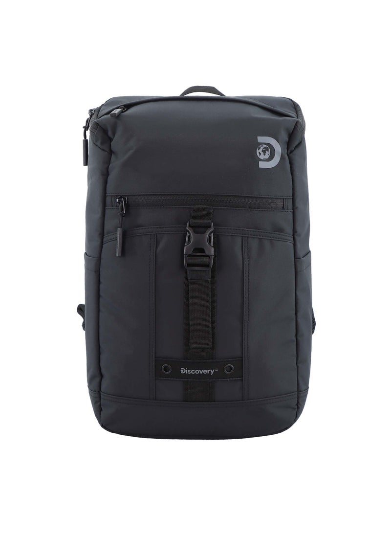 Discovery SHIELD RPET Polyester Top Zip Open Laptop Backpack Black with Tablet Compartment, Casual Backpack 30L Large Capacity Laptop Bag Water-Resistant,Multi-pocket School Travel Business Bag - pzsku/ZBA0DBD695F42C3CFC934Z/45/_/1721995599/985fa037-79ee-4bb5-ba43-b8d891fc7163