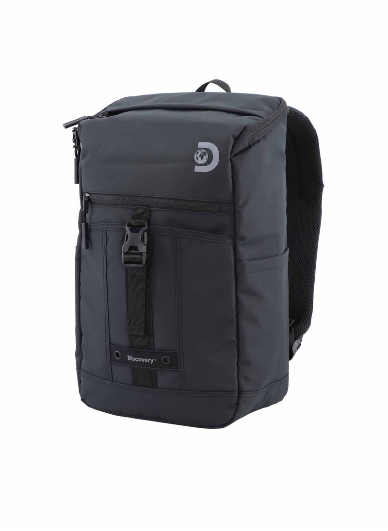 Discovery SHIELD RPET Polyester Top Zip Open Laptop Backpack Black with Tablet Compartment, Casual Backpack 30L Large Capacity Laptop Bag Water-Resistant,Multi-pocket School Travel Business Bag - pzsku/ZBA0DBD695F42C3CFC934Z/45/_/1721995600/9cabf5b2-9787-4b12-bae4-7f4899c1eacb