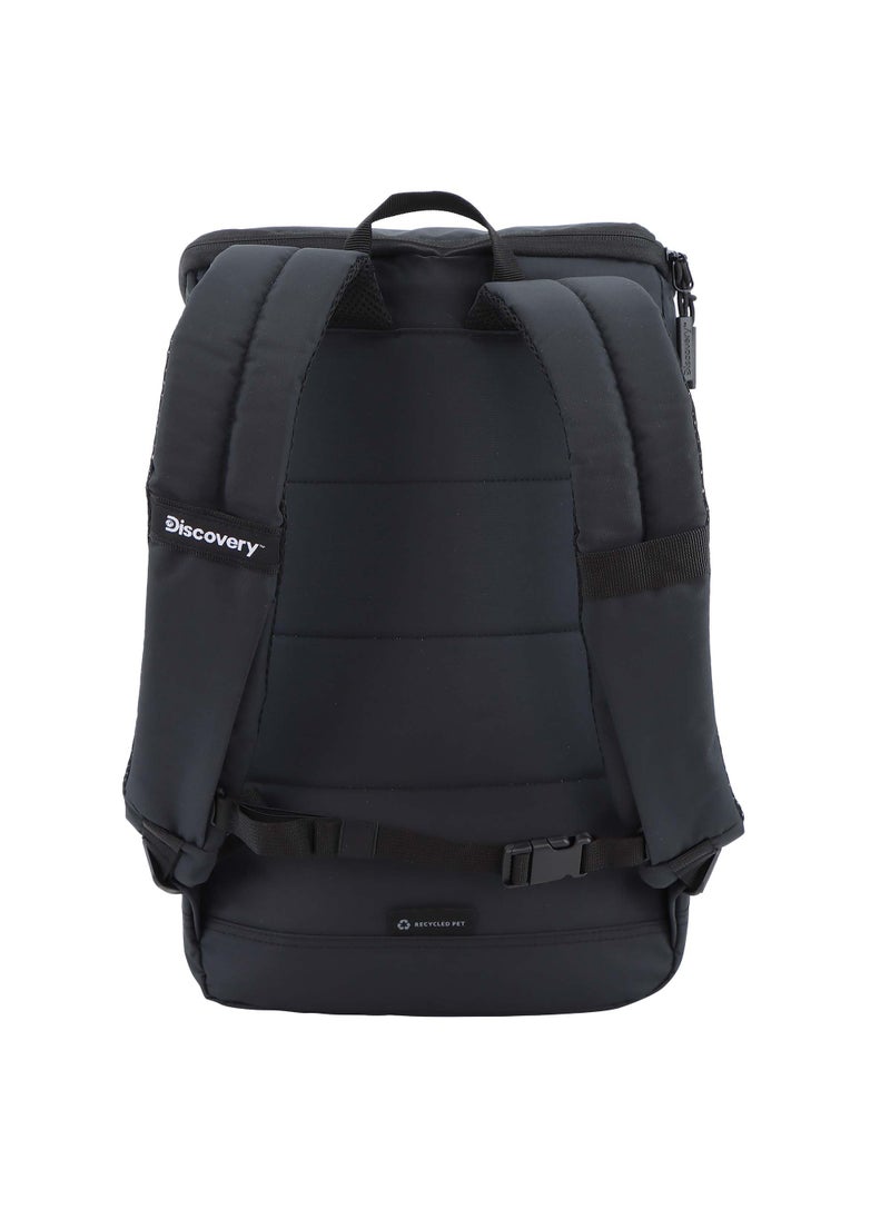 Discovery SHIELD RPET Polyester Top Zip Open Laptop Backpack Black with Tablet Compartment, Casual Backpack 30L Large Capacity Laptop Bag Water-Resistant,Multi-pocket School Travel Business Bag - pzsku/ZBA0DBD695F42C3CFC934Z/45/_/1721995610/79015f22-514b-4b45-92b3-ce357b7e83d4