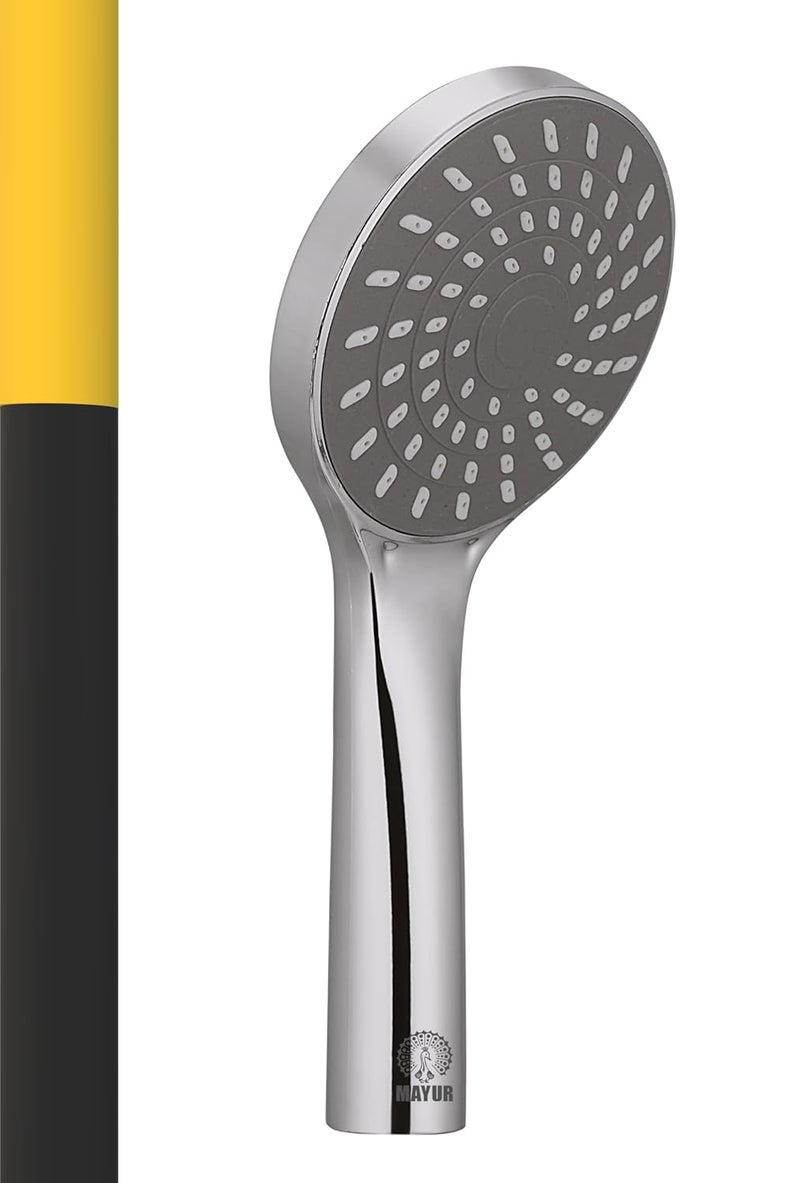 MAYUR MAYUR CICH HS552A3IN ABS 4INCH Single Function Hand Shower Without 15 Meter Shower Hose Pipe Wall Hook HS552A3INO