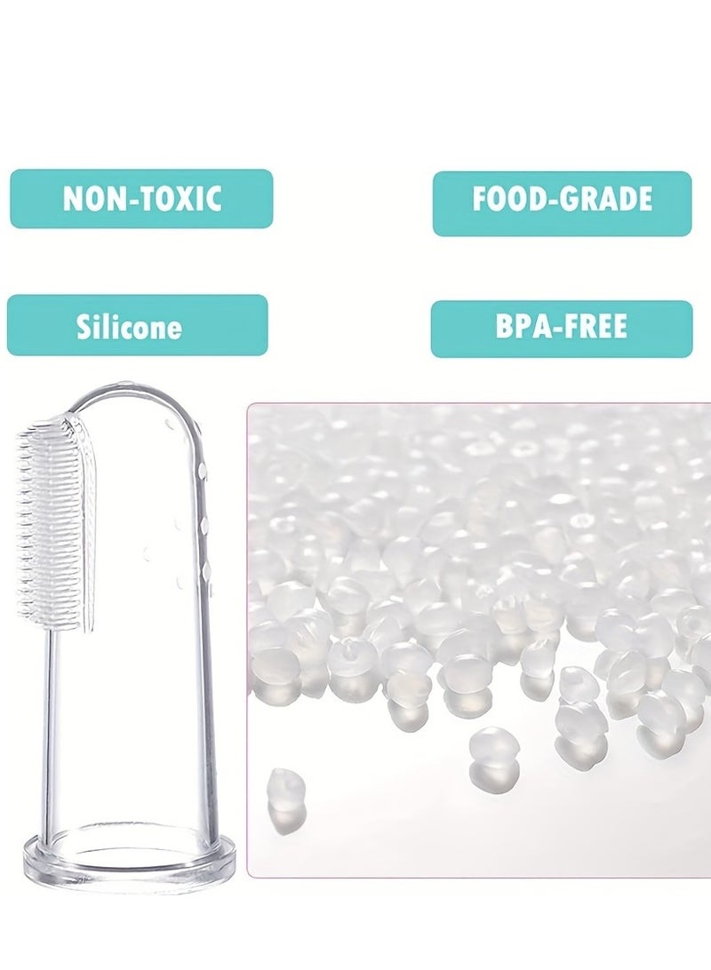 5 قطع من فرشاة أسنان الأطفال المصنوعة من السيليكون الناعم - مثالية لتدريب التسنين والنظافة الفموية - Image 4