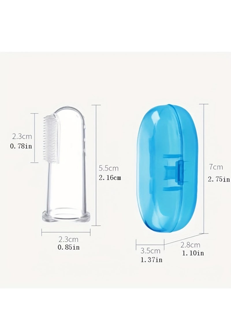 5 قطع من فرشاة أسنان الأطفال المصنوعة من السيليكون الناعم - مثالية لتدريب التسنين والنظافة الفموية - Image 3