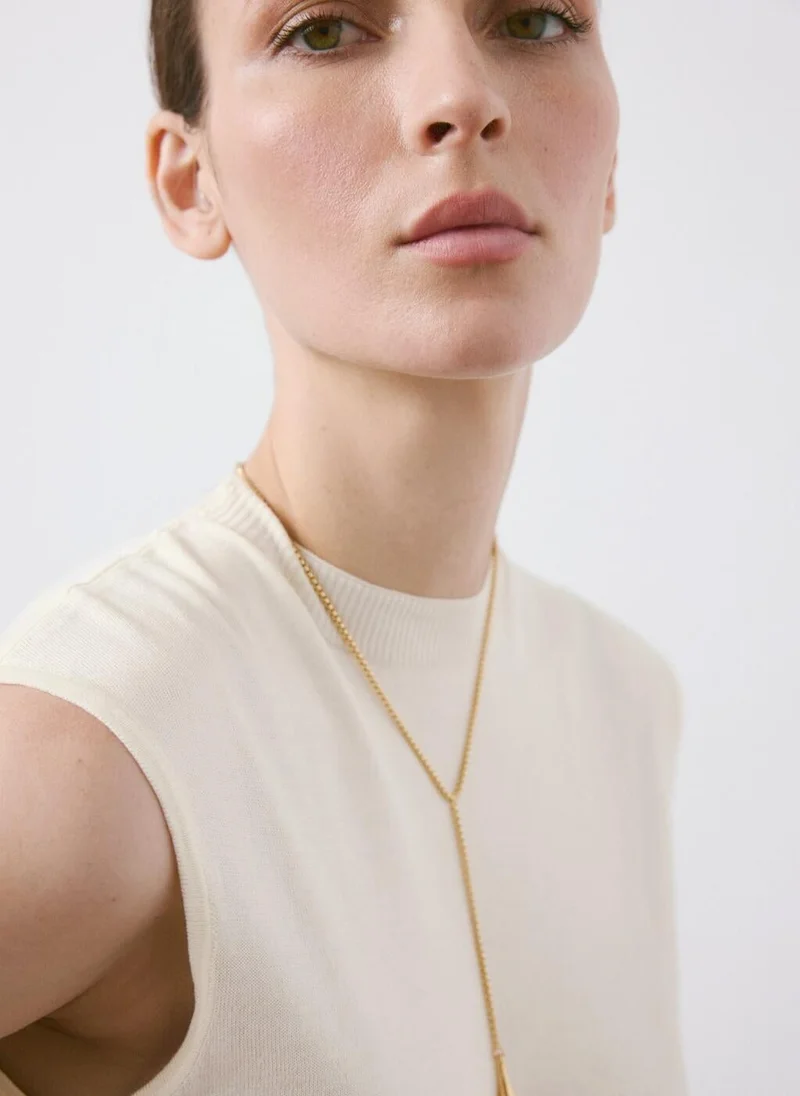 MANGO  Side gathered knitted top for Women | Best Price UAE