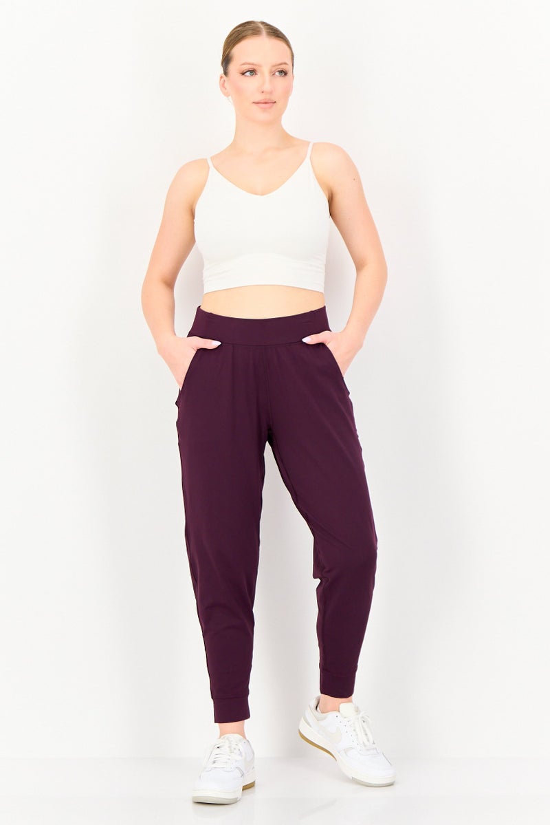 UNDER ARMOUR Women Sportswear Fit Training Leggings, Burgundy - Image 2