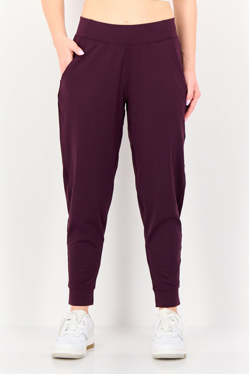 UNDER ARMOUR Women Sportswear Fit Training Leggings, Burgundy - Image 1