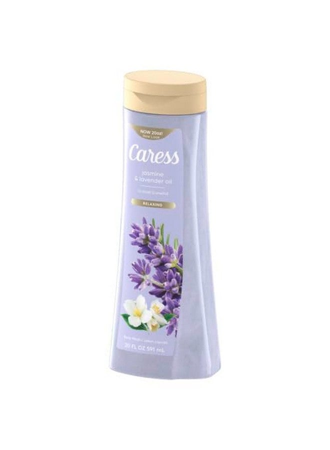 Body Wash Jasmine & Lavender Oil For Soft Fragrant Skin Body Soap To Rest & Unwind 20 Fl Oz Pack Of 4
