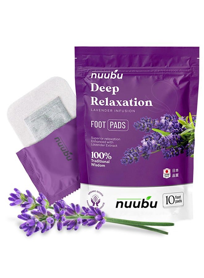 nuubu Lavende Detox Foot Patches 10 Pcs Detox Foot Pads, Foot Detox Pads to Remove Toxins, Natural Deep Cleansing for Stress Relief & Deep Sleep, Enhance Blood Circulation - Image 1